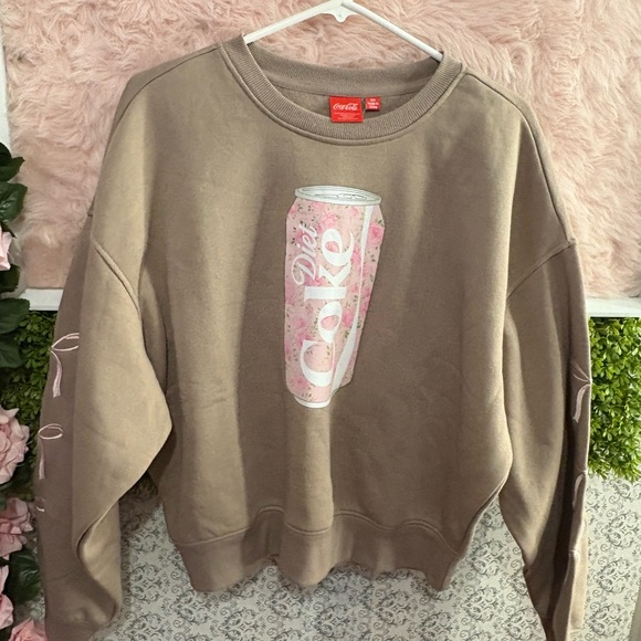 Womens Coquette Diet Coke
Can Pink Crewneck
Sweatshirt - Picture 2 of 5